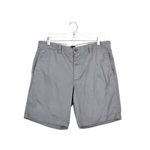 J Crew Factory Men's 9" Flex Chino Shorts Gray Sz 33